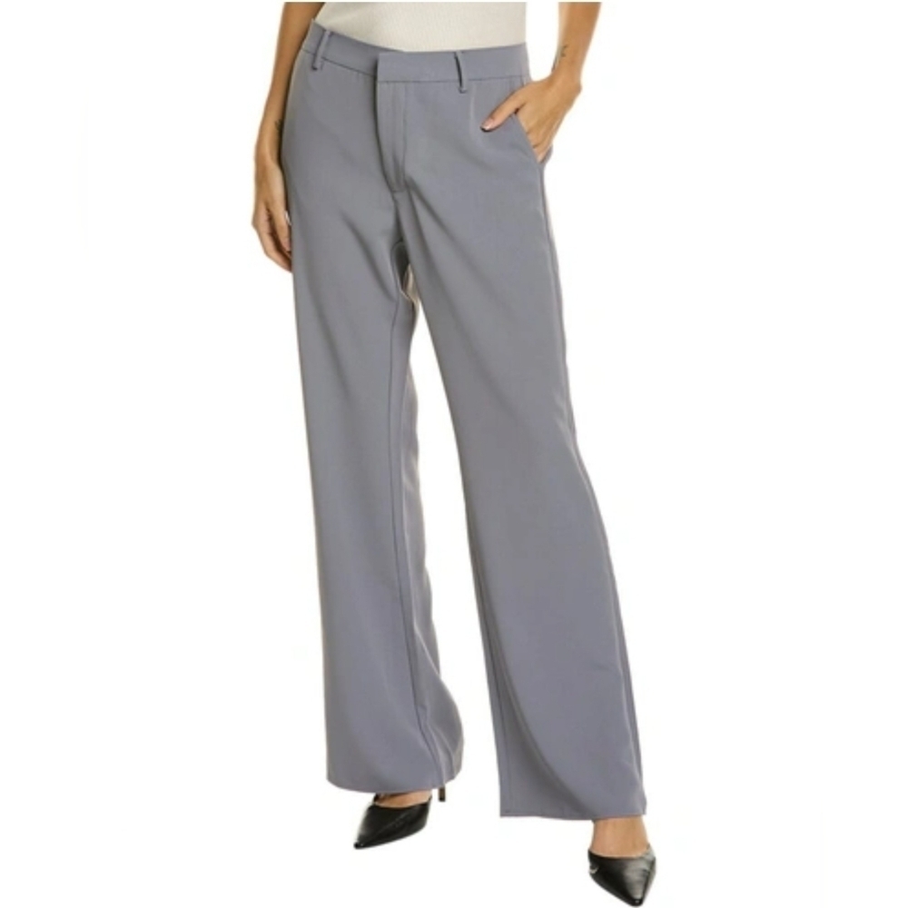 Area Stars Victoria Pant Women's Flare Leg Elastic Waist Trousers, Gray, Large